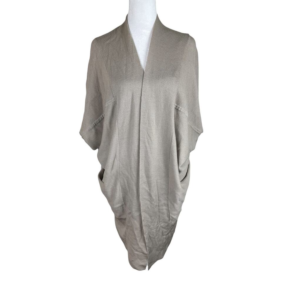The Reset R Label Wool Open Front Cardigan Sweater Minimalist Capsule Large/XL